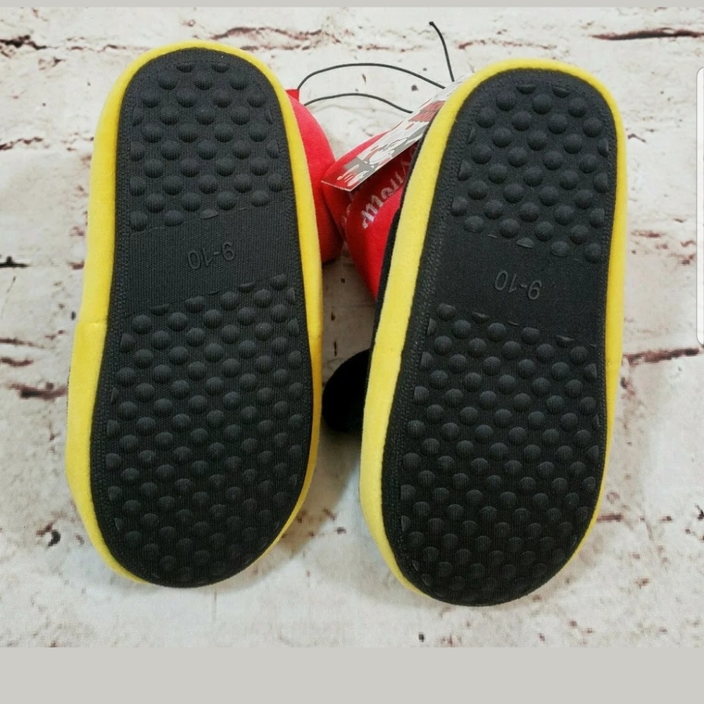 Mickey Mouse Kids Boot Slippers Size 9-10 Unisex - Picture 2 of 5